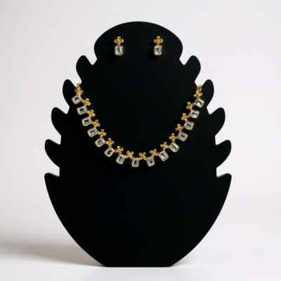 Crystal Blossom Necklace Set