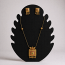 Square Pendant Long Chain