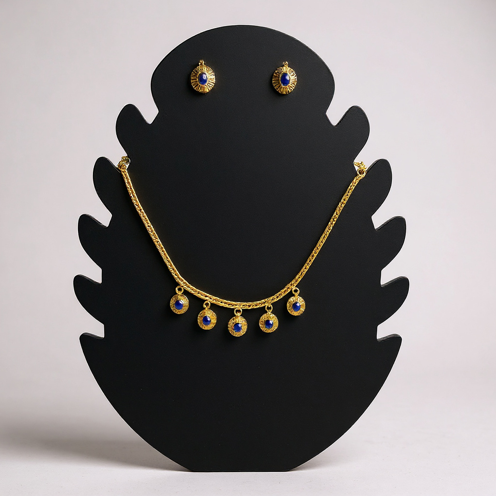 Blue colour necklace