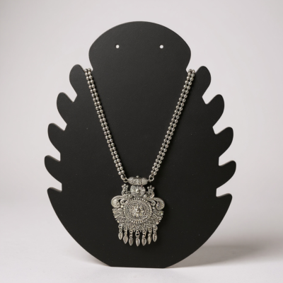 Heritage Mandala Silver Necklace